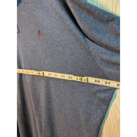Polo Ralph Lauren Men XL Blue Pony Polo Shirt Collar Long Sleeve Casual Preppy - Picture 5 of 7